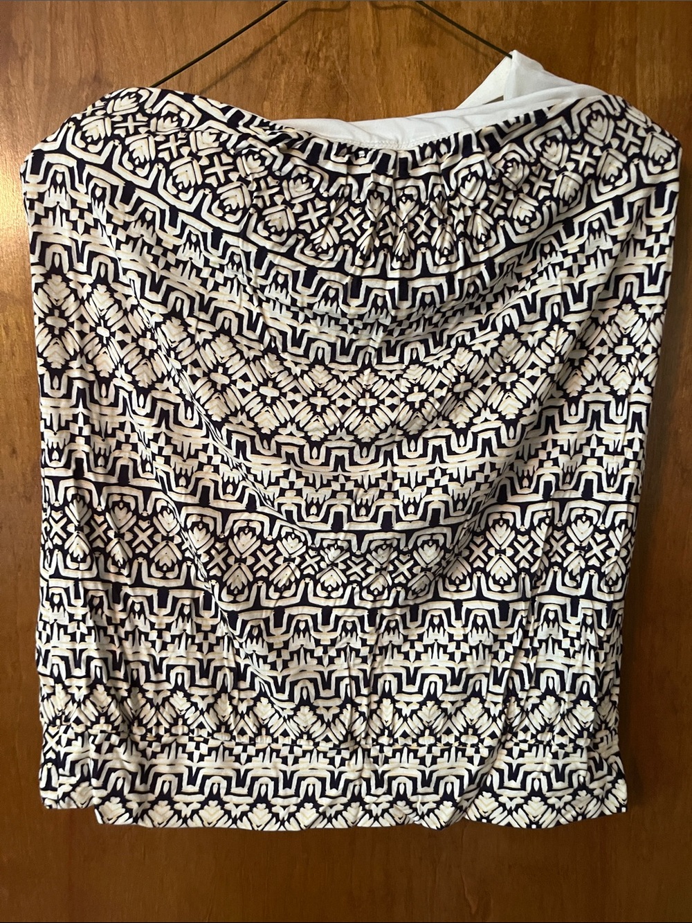 The Limited M Black and Cream Geometric Tube top - Bundle for Free Shipping